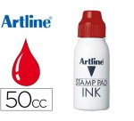 Tinta tampon artline roja bote 50 cc