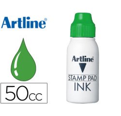 Tinta tampon artline verde bote 50 cc