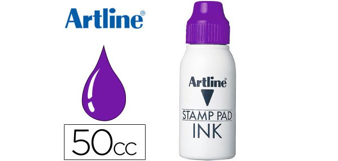 Tinta tampon artline violeta bote 50 cc
