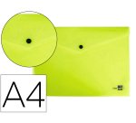 Carpeta liderpapel dossier broche polipropileno din a4 amarillo fluor opaco 50 hojas