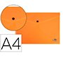 Carpeta liderpapel dossier broche polipropileno din a4 naranja fluor opaco 50 hojas