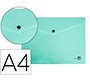 Carpeta liderpapel dossier broche polipropileno din a4 verde manzana opaco 50 hojas