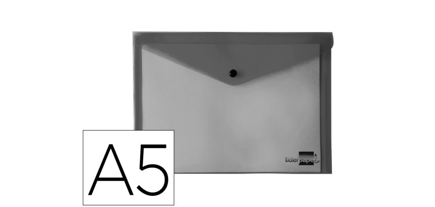 Carpeta liderpapel dossier broche polipropileno din a5 negro opaco