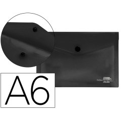 Carpeta liderpapel dossier broche polipropileno din a6 negro opaco