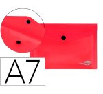Carpeta liderpapel dossier broche polipropileno din a7 rojo translucido