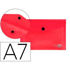 Carpeta liderpapel dossier broche polipropileno din a7 rojo translucido