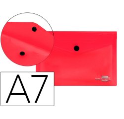 Carpeta liderpapel dossier broche polipropileno din a7 rojo translucido
