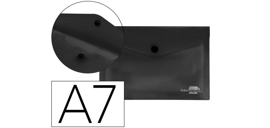 Carpeta liderpapel dossier broche polipropileno din a7 negro opaco