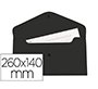 Carpeta liderpapel dossier broche polipropileno tama o sobre americano 260x140 mm negro opaco