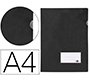 Carpeta liderpapel dossier a4 uñero negro opaco