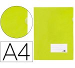 Carpeta liderpapel dossier a4 uñero amarillo fluor opaco