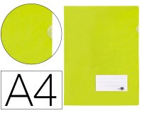 Carpeta liderpapel dossier a4 uñero amarillo fluor opaco