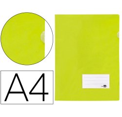 Carpeta liderpapel dossier a4 uñero amarillo fluor opaco