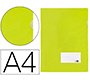Carpeta liderpapel dossier a4 uñero amarillo fluor opaco