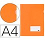 Carpeta liderpapel dossier a4 uñero naranja fluor opaco