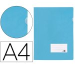 Carpeta liderpapel dossier a4 uñero celeste opaco