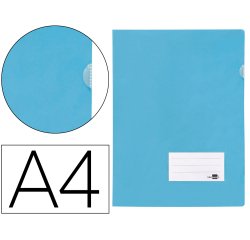 Carpeta liderpapel dossier a4 uñero celeste opaco