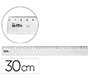 Regla liderpapel plastico irrompible transparente 30 cm
