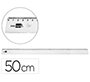 Regla liderpapel plastico irrompible transparente 50 cm
