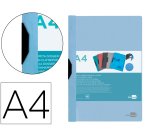 Carpeta liderpapel dossier A4 30 hojas pinza lateral de plástico deslizante polipropileno