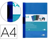 Carpeta liderpapel dossier A4 60 hojas pinza lateral de plástico deslizante polipropileno