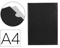 Carpeta liderpapel dossier uñero polipropileno din a4 negro opaco 20 hojas