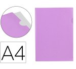 Carpeta liderpapel dossier uñero polipropileno din a4 lavanda opaco 20 hojas