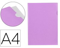 Carpeta liderpapel dossier uñero polipropileno din a4 lavanda opaco 20 hojas