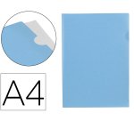 Carpeta liderpapel dossier uñero polipropileno din a4 celeste opaco 20 hojas