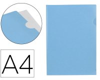 Carpeta liderpapel dossier uñero polipropileno din a4 celeste opaco 20 hojas
