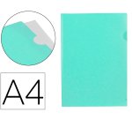 Carpeta liderpapel dossier uñero polipropileno din a4 verde manzana opaco 20 hojas