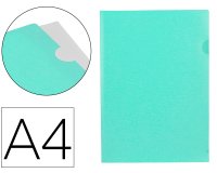Carpeta liderpapel dossier uñero polipropileno din a4 verde manzana opaco 20 hojas
