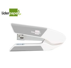 Grapadora liderpapel con regalo de extraegrapas y caja de 1000 grapas 26/6 capacidad 20h color gris