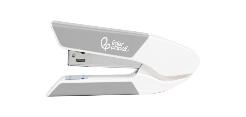 Grapadora liderpapel con regalo de extraegrapas y caja de 1000 grapas 26/6 capacidad 20h color gris
