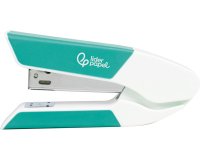 Grapadora liderpapel con regalo de extraegrapas y caja de 1000 grapas 26/6 capacidad 20h color turquesa
