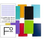 Cuaderno espiral liderpapel folio witty tapa dura 140 h 75gr cuadro 4mm con margen colores surtidos