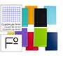 Cuaderno espiral liderpapel folio witty tapa dura 140 h 75gr cuadro 4mm con margen colores surtidos