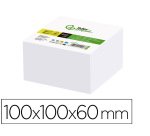 Taco papel liderpapel encolado blanco 500+75 hojas 100x100x60 mm 80 g