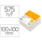 Taco papel liderpapel encolado blanco 500+75 hojas 100x100x60 mm 80 gr