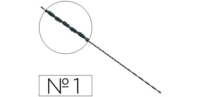 Pelos de segueta espiral nº1 caja de 144 unidades