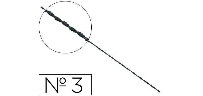 Pelos de segueta espiral nº3 caja de 144 unidades