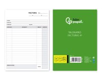 Talonario liderpapel facturas cuarto original t117 sin i.v.a