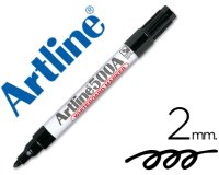 Rotulador artline pizarra ek-500 negro punta redonda 2 mm recargable