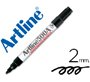 Rotulador artline pizarra ek-500 negro punta redonda 2 mm recargable