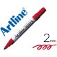 Rotulador artline pizarra ek-500 rojo punta redonda 2 mm recargable