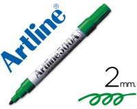 Rotulador artline pizarra ek-500 verde punta redonda 2 mm recargable