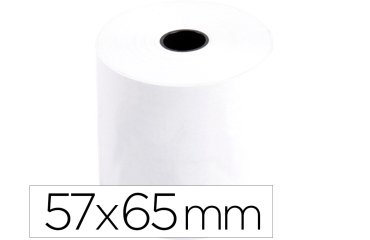 Rollo sumadora q-connect electro 57 mm ancho x 65 mm diametro sin bisfenol a
