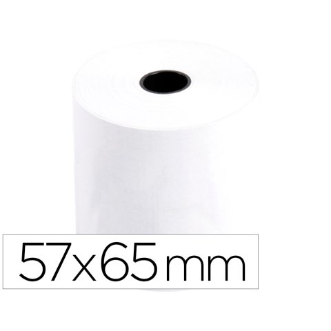 Rollo electro sumadora q-connect 57 mm ancho x 65 mm diametro x 12mm sin bisfenol a