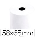 Rollo sumadora q-connect electro 58 mm ancho x 65 mm diametro sin bisfenol a