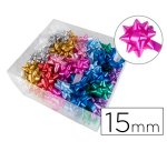 Lazo fantasia liderpapel 15 mm caja de 100 unidades colores surtidos